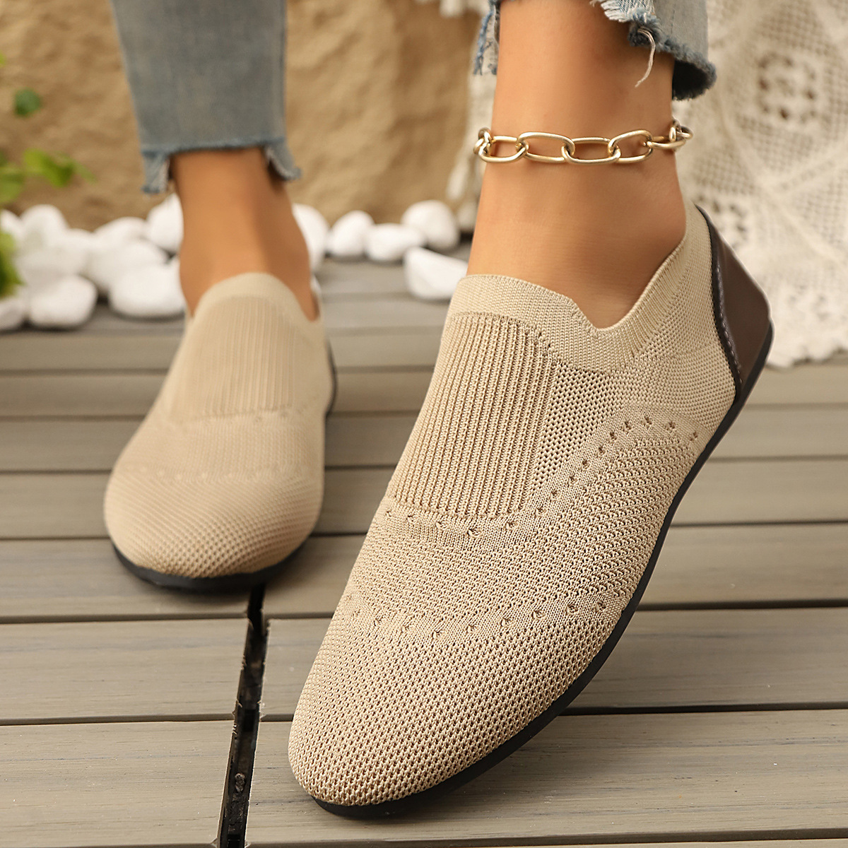 Fly knit Shoes Flat-Soled Breathable Casual 19 34b8129c d1f2 4643 adc9 475fbdd7cf7b