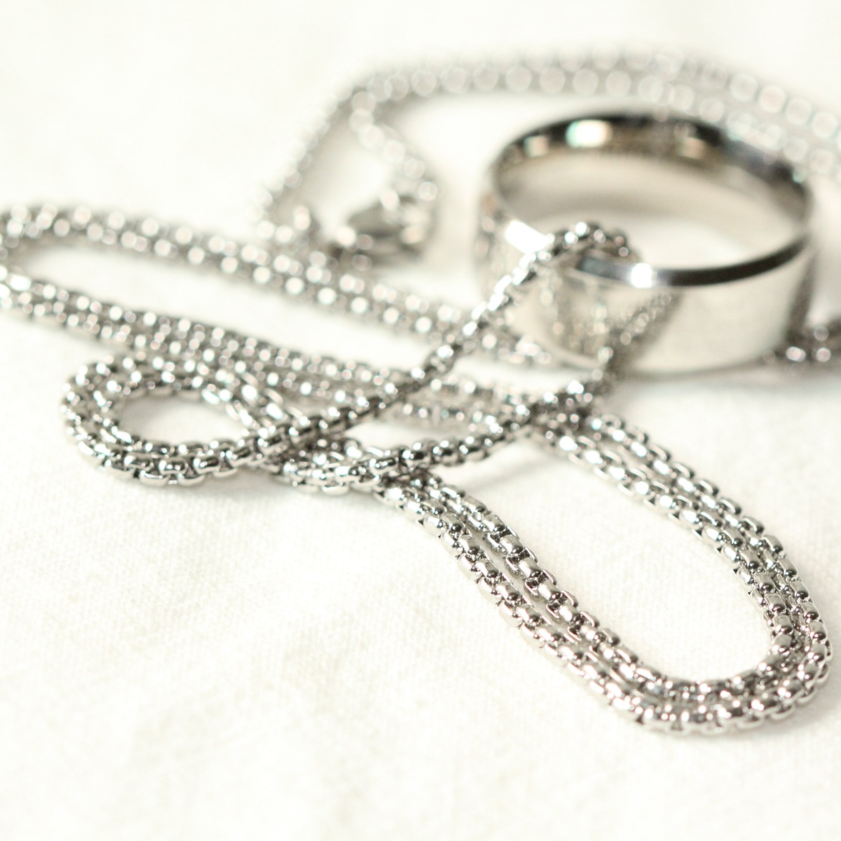 Men's Hip Hop Punk Style Pendant Pearl Chain