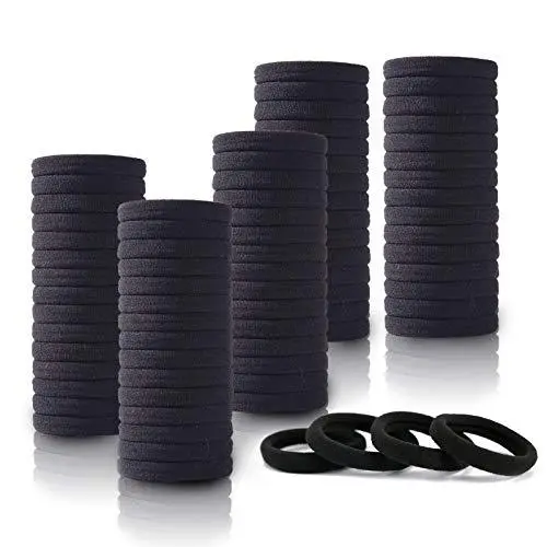 Soft Seamless High Elastic Hair Ring Black - Shop at LoveMi
