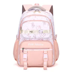 Cute Girl Lightweight Ins Style Large Capacity Lightweight Backpack - Pink - View 1