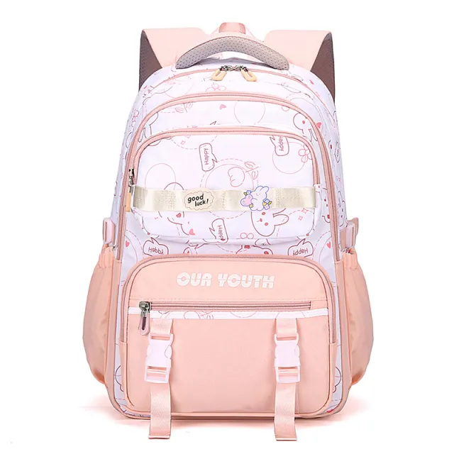 Cute Girl Lightweight Ins Style Large Capacity Lightweight Backpack Pink - Shop at LoveMi