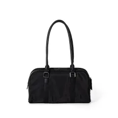 Women's Large-capacity Nylon Shoulder Fashion All-match Handbag - Black - View 1