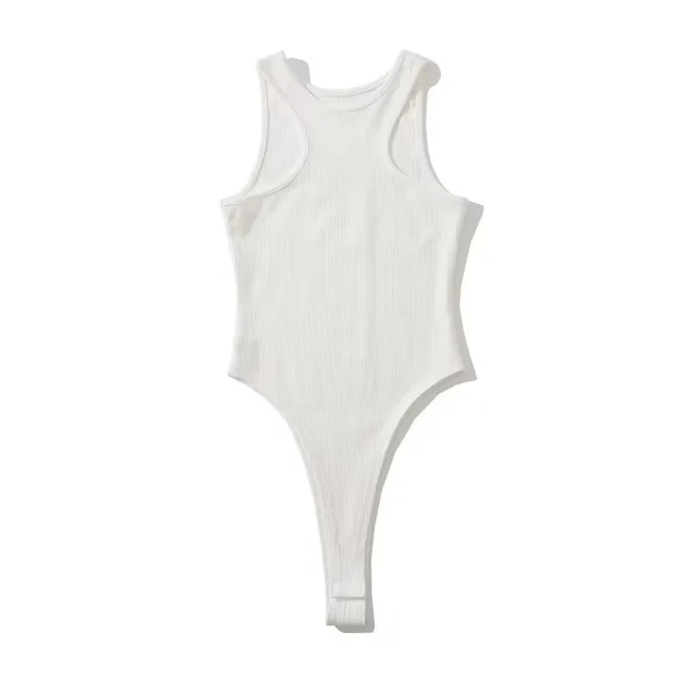 Tight Jumpsuit Women's Sleeveless Slim Top White - Shop at LoveMi