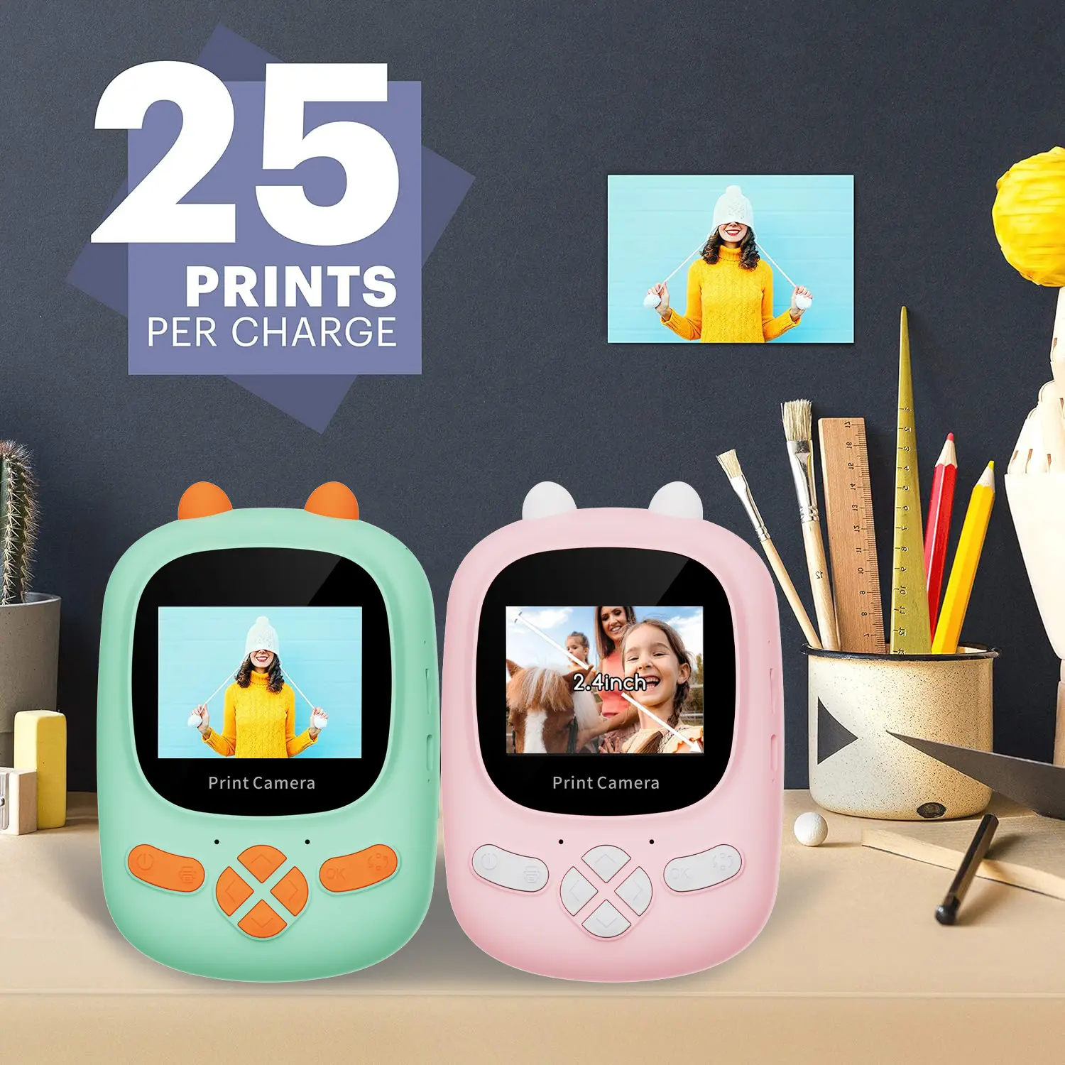 Q2 Children's Camera Polaroid Portable HD Video