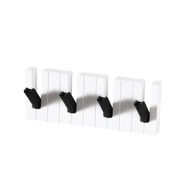 Hook Wall mounted Creative Coat And Hat Hook Plastic Black And White - Shop at LoveMi