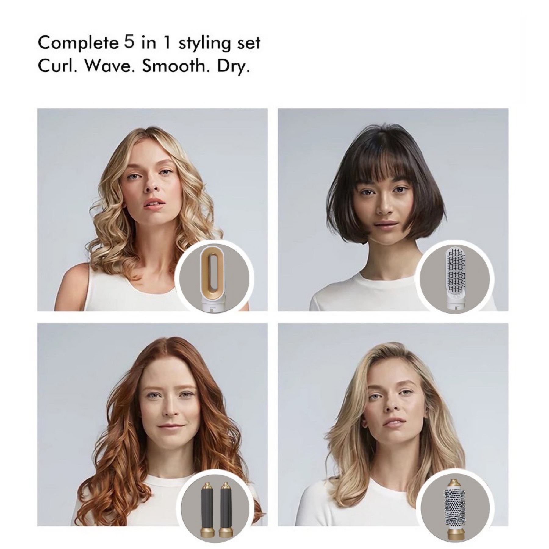 Multifunctional Five-in-one Automatic Curler Straight Comb Hair Dryer 3