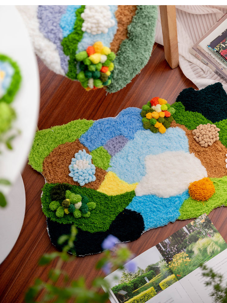 Title 18, Handmade Diy Moss Coaster Carpet Material Packa...