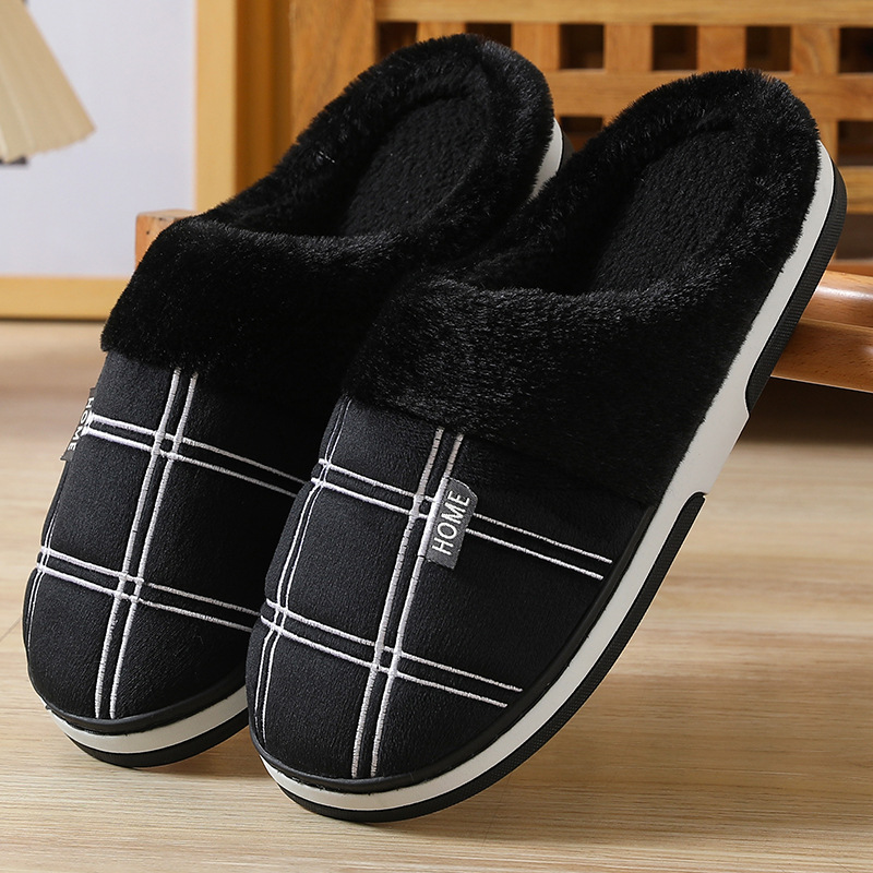 L Slippers Men's New Black