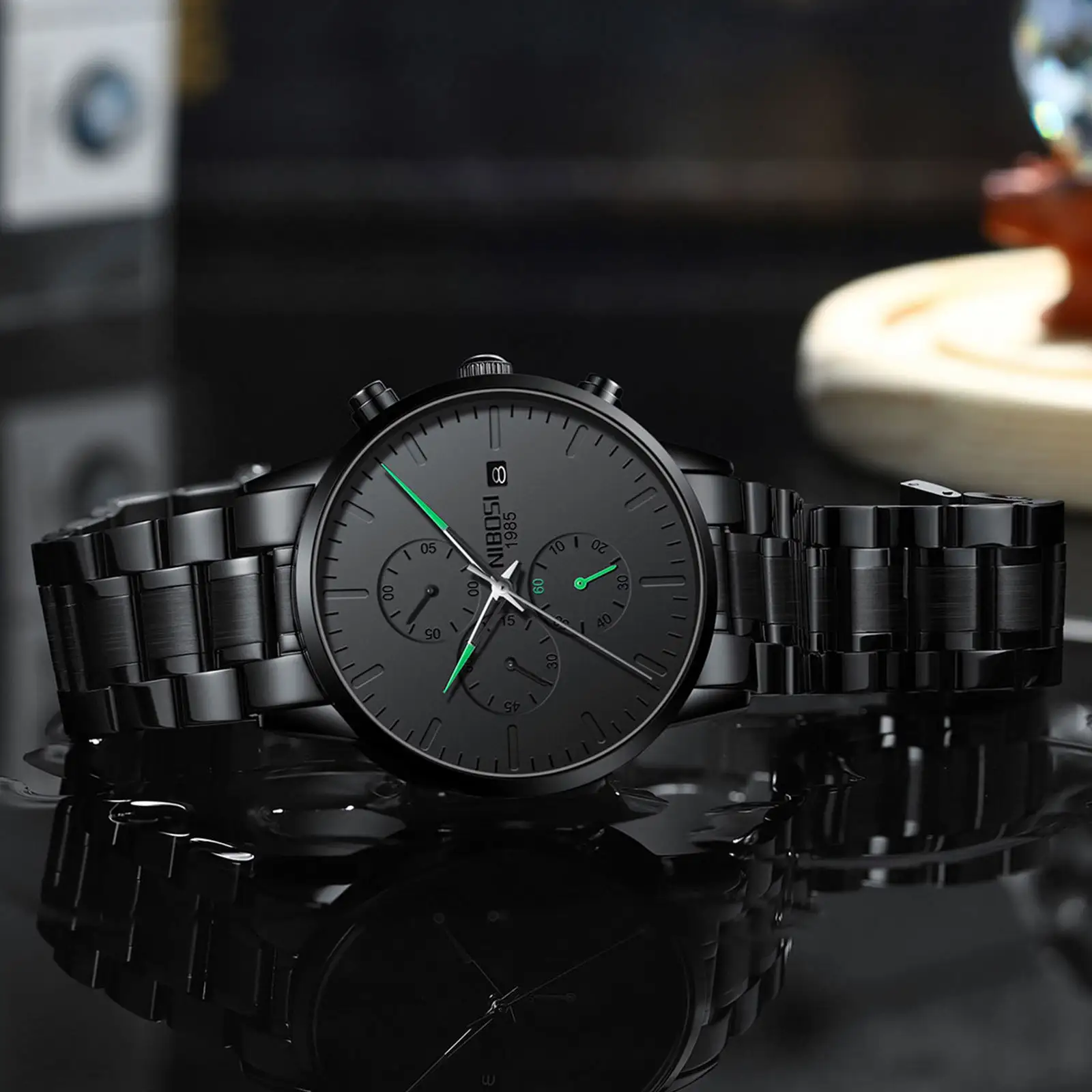 Men's Multi-functional Anti-luminous Quartz Watch