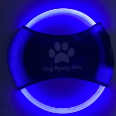 Dog Flying Discs Light Glowing LED LuminousTrainning Interactive Toys Game Flying Discs Dog Toy Pet Dog Accessories Pet Products - Blue Light - View 1