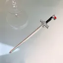 Silver Bearing Sword Hair Band