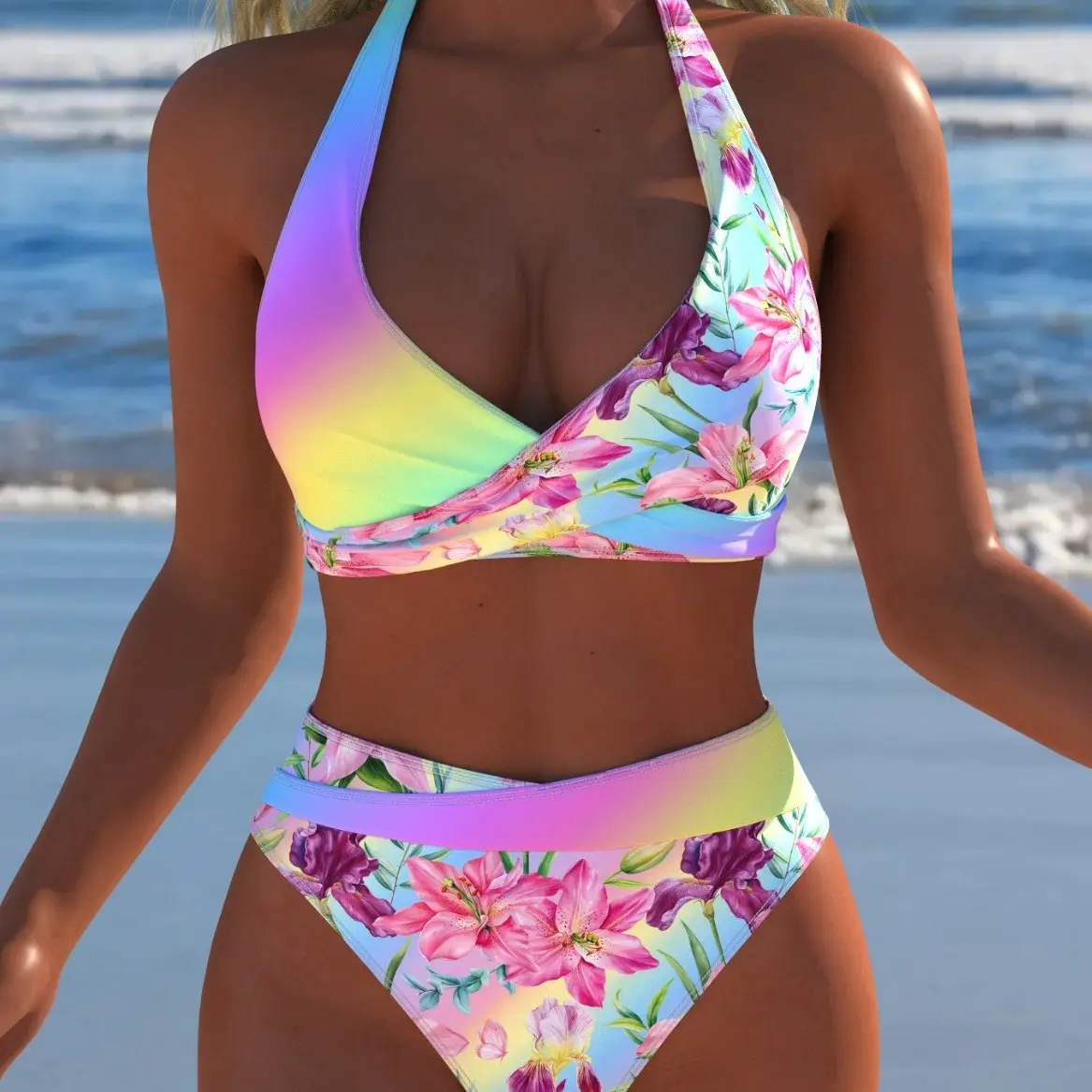 Sexy And Stylish Bikini Set Two-piece Split