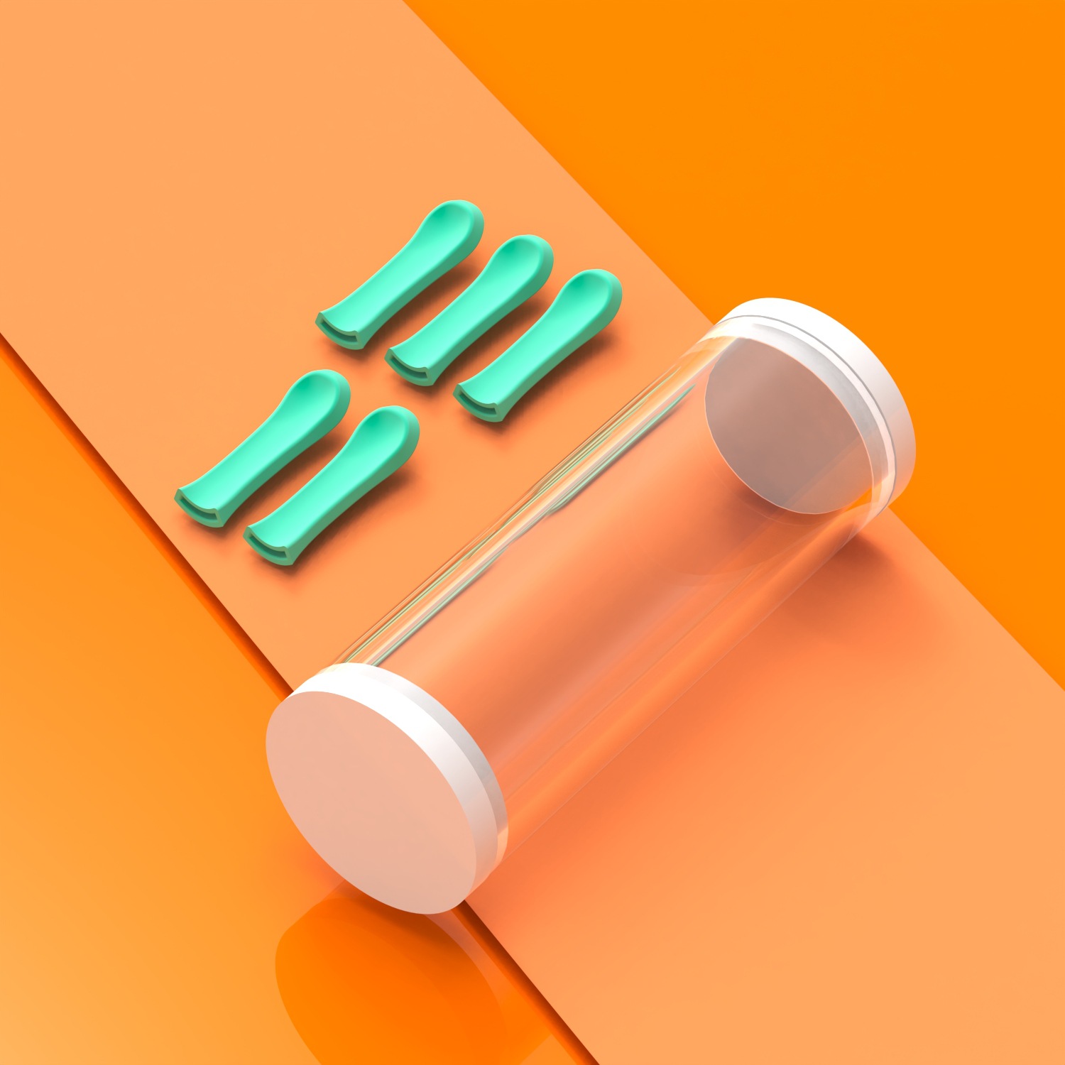 5-Piece Silicone-Silicone-Eyed Visual Ear-Picking Spoon With Endoscope For Ear Cleaning