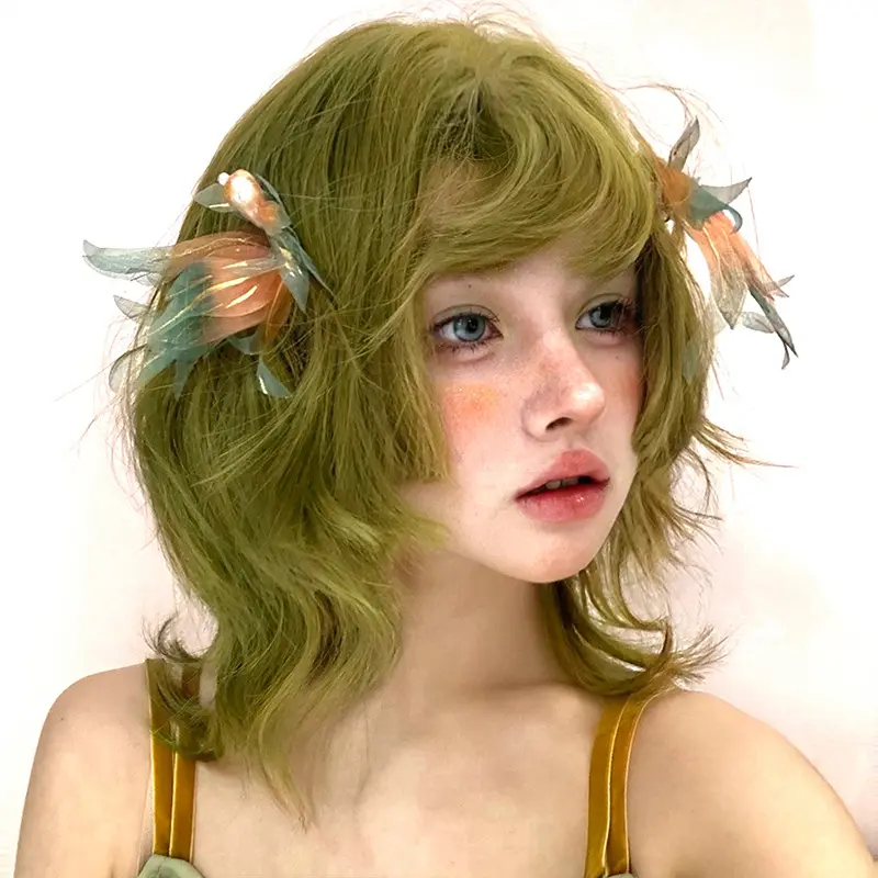 Subculture Wool Curl Egg Roll Wig Cap