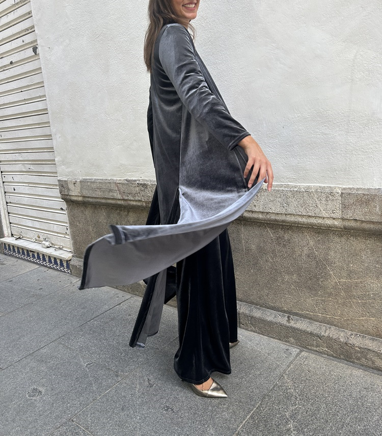 Velvet New Autumn And Winter Temperament Coat Casual Pants Thick Two piece Suit Fashion Women Gray Coat - Shop at LoveMi