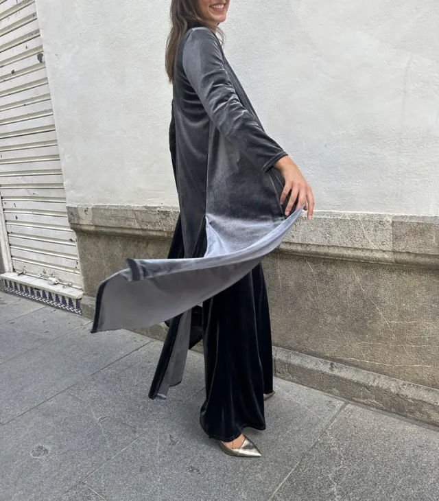 Velvet New Autumn And Winter Temperament Coat Casual Pants Thick Two piece Suit Fashion Women Gray Coat - Shop at LoveMi