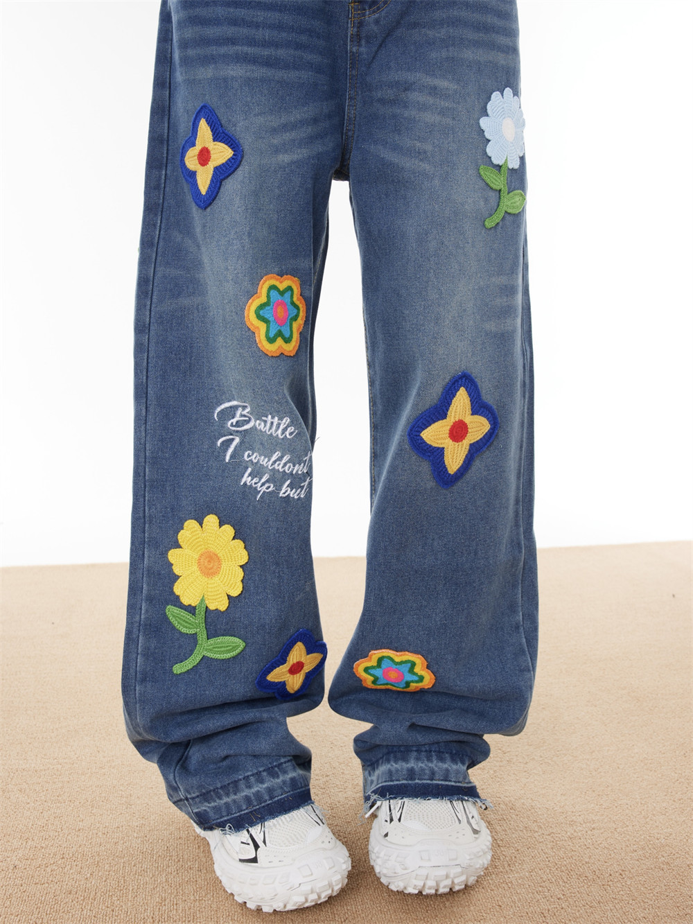 Washed Loose Wide-leg Jeans For Men And Women - Image 9