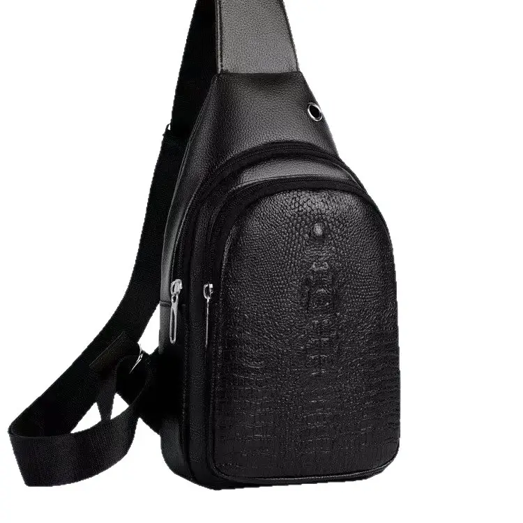 Crocodile-pattern Chest Trendy And Stylish Casual Crossbody Bag