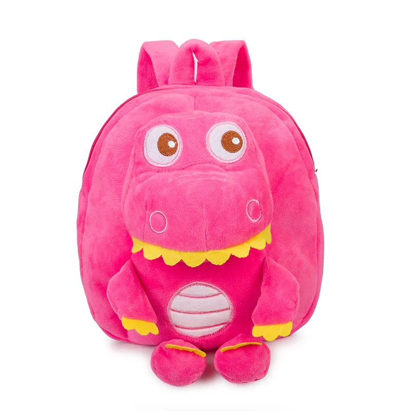 Baby Dinosaur Plush Toy Backpack - Rose