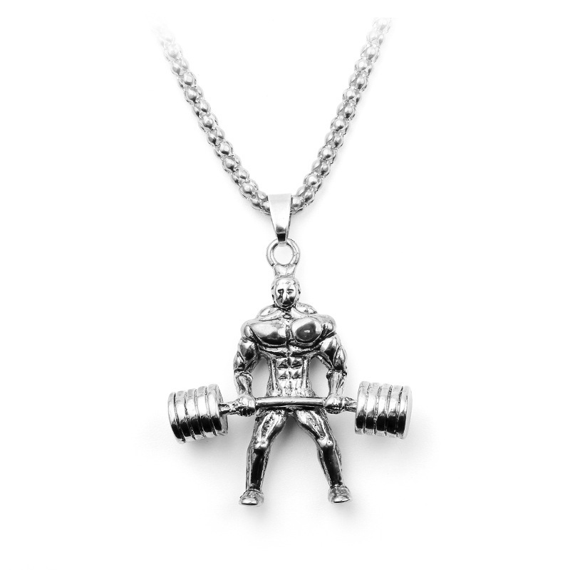 European And American Fitness And Bodybuilding Gentleman Men's Necklace