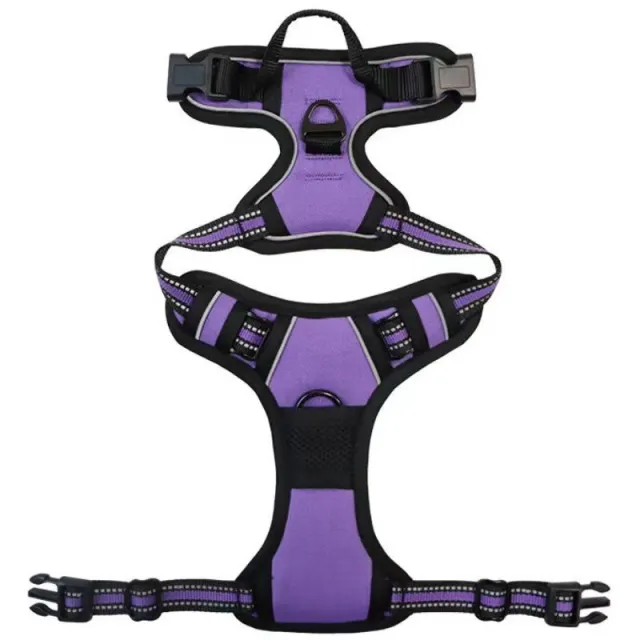 Pet Hand Holding Rope Chest And Back Nylon Dog Rope Purple - Shop at LoveMi