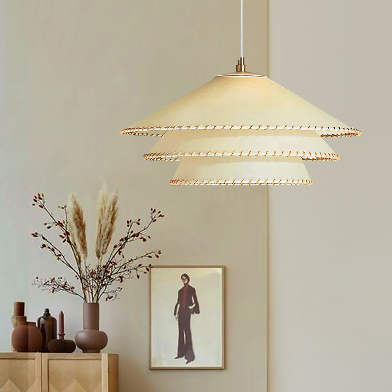 Artistic Lamp Simple Parchment Dining Chandelier