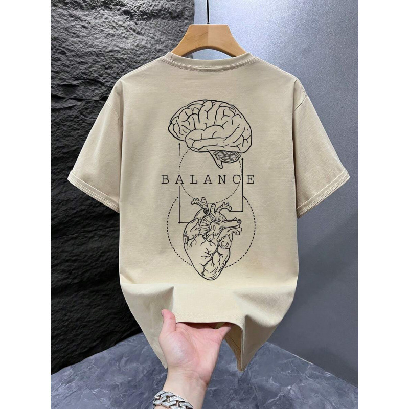 Fashionable Printed Loose-fitting Short-sleeved Shirt