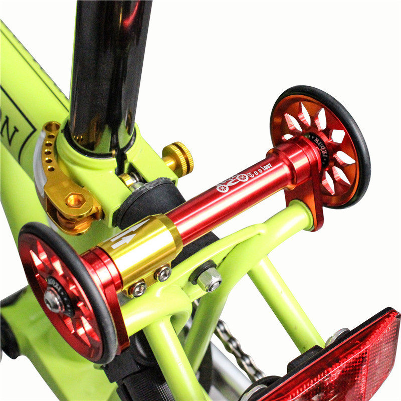 MUQZI Folding Bicycle Easy-Travel Wheel Telescopic Handle