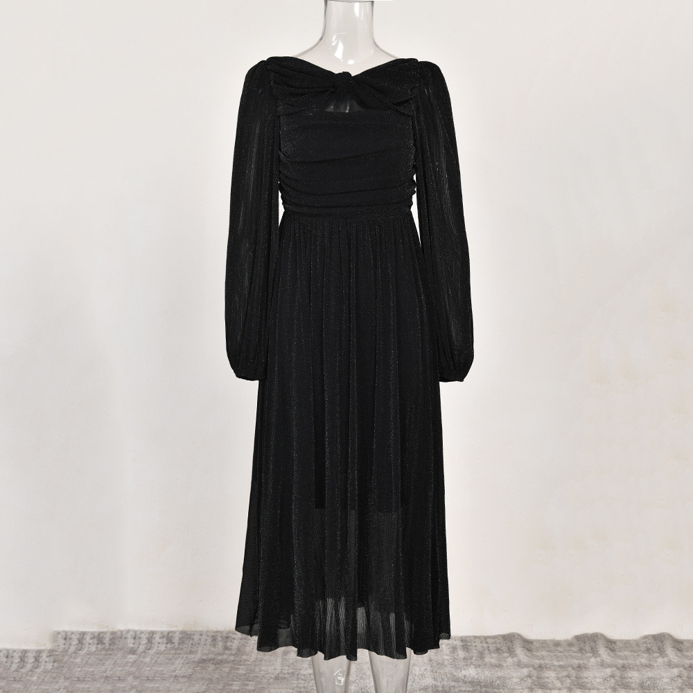 V-Neck Waist Dress, picture 2 of 8
