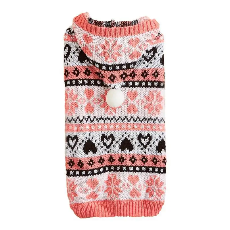 Pet Clothes Snowflake Love Striped Camouflage Knitted Warm Bardo Bichon VIP Dog Sweater