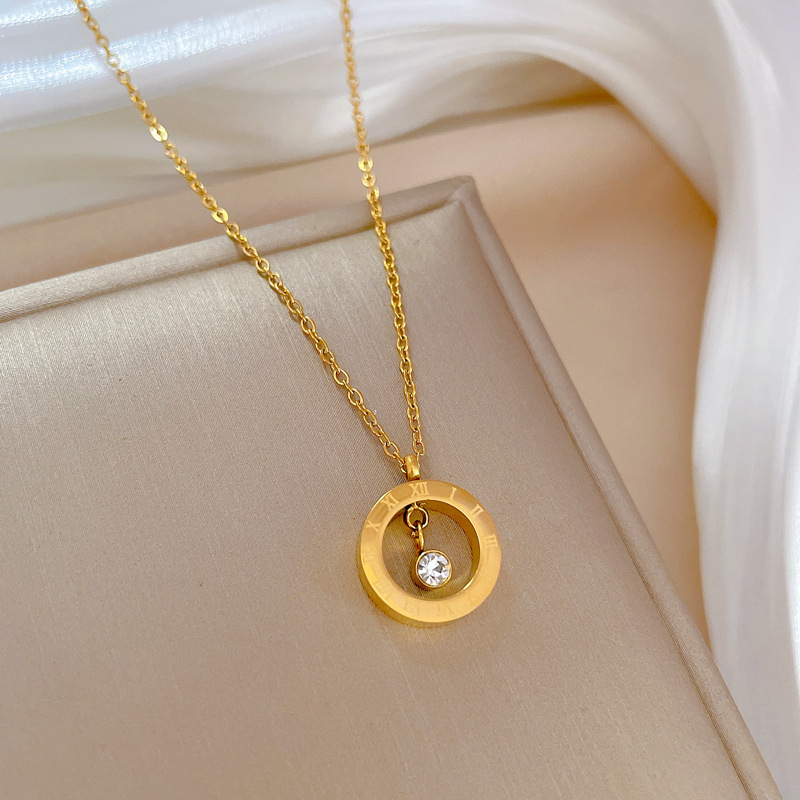 Women's Simple Pendant Short Ring - 3