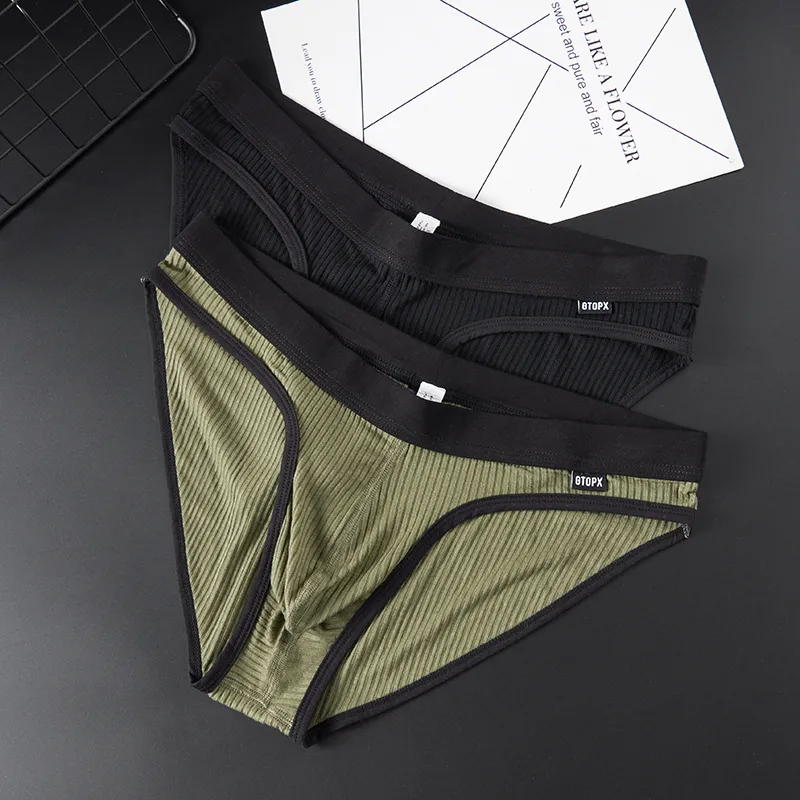 Men's Thread Fabric Comfortable Breathable Briefs