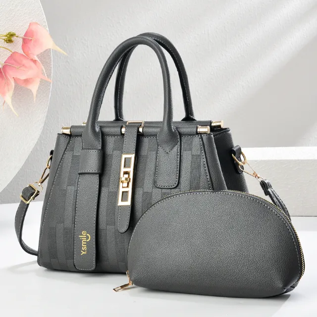 Handbag Crossbody Shoulder All matching Elegant Gray - Shop at LoveMi