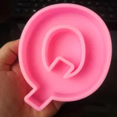 26 English Letters Silicone Resin Craft Chocolate Cake Mould - Q - View 1