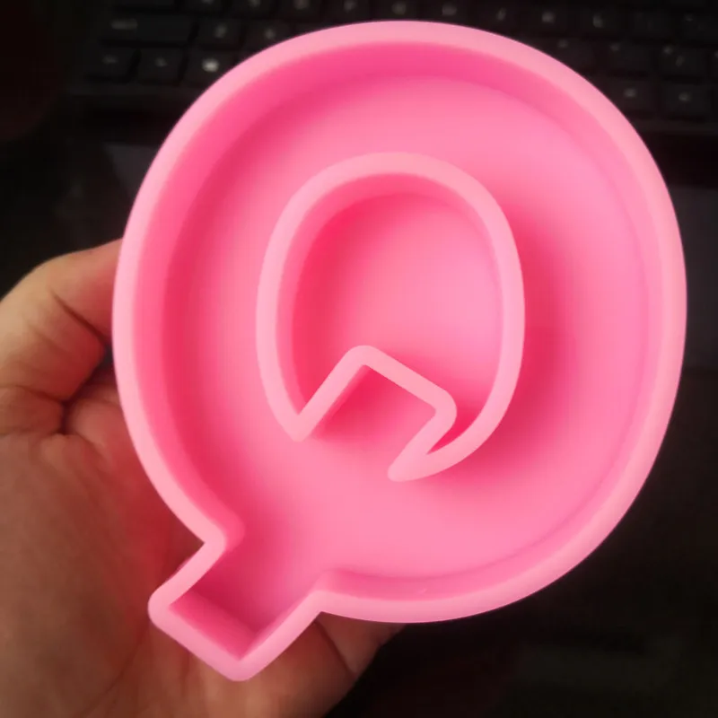 26 English Letters Silicone Resin Craft Chocolate Cake Mould - Q