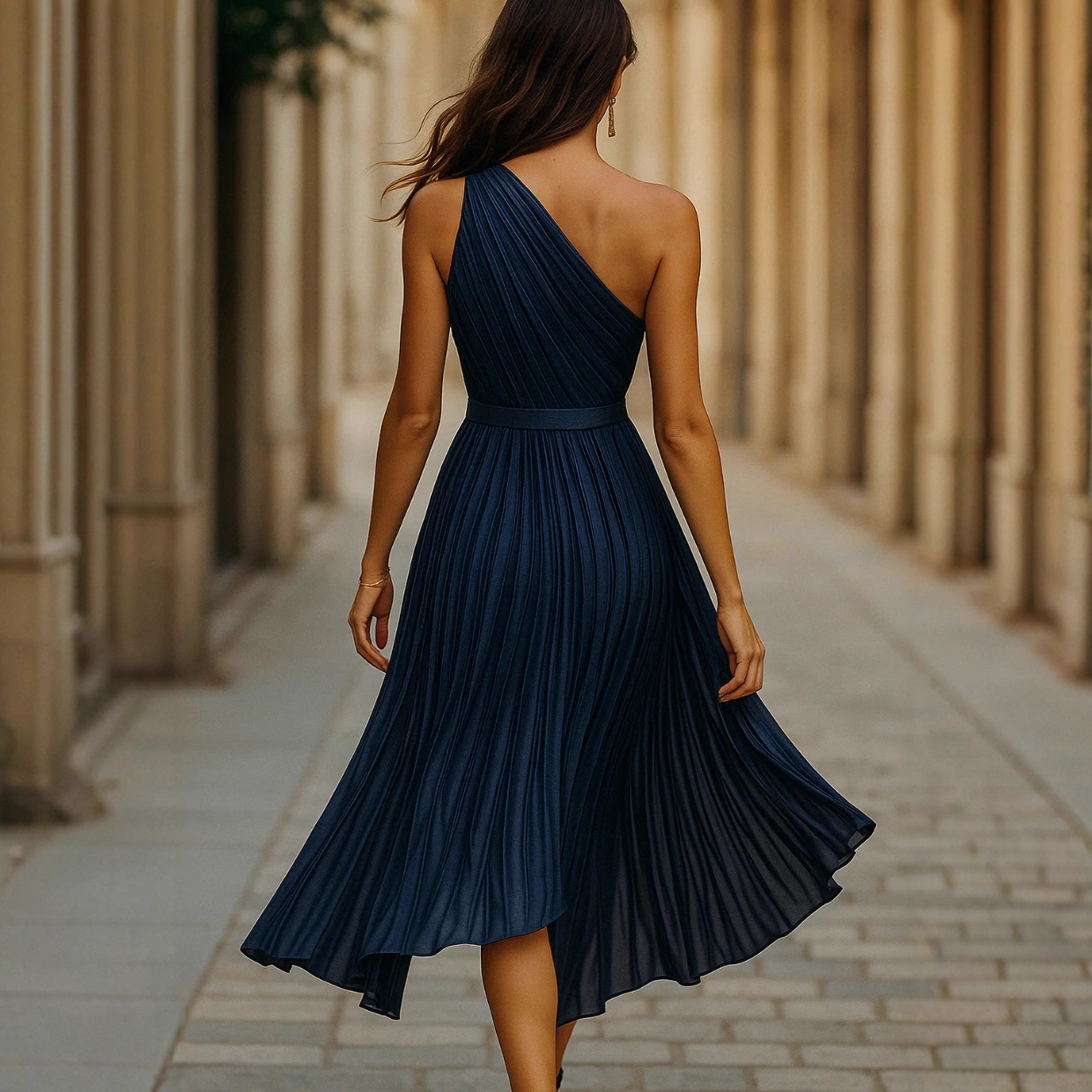 Off-the-Shoulder High-Waist Dress, picture 4 of 6