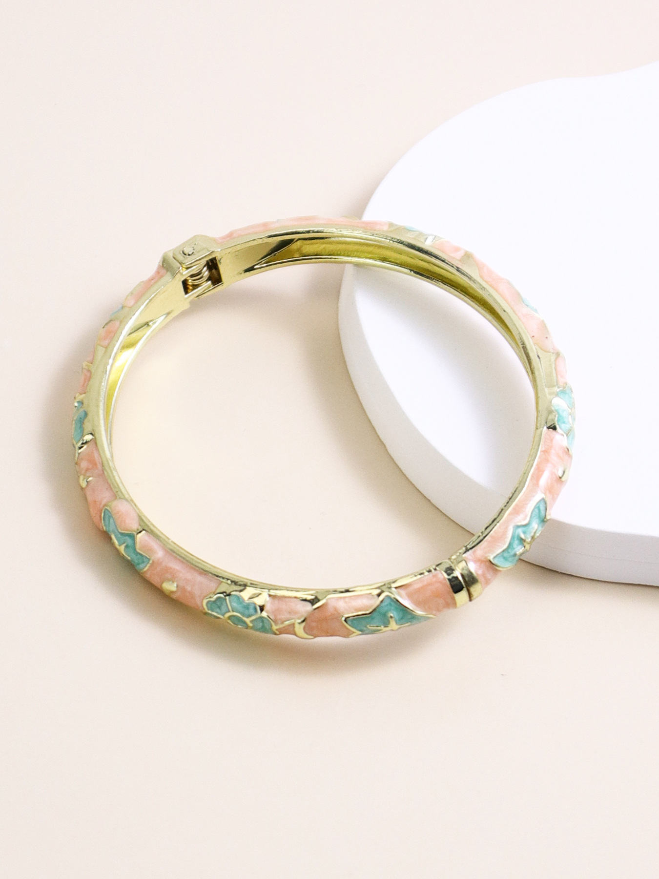 Enamel Floral Bracelet For Women - Image 6