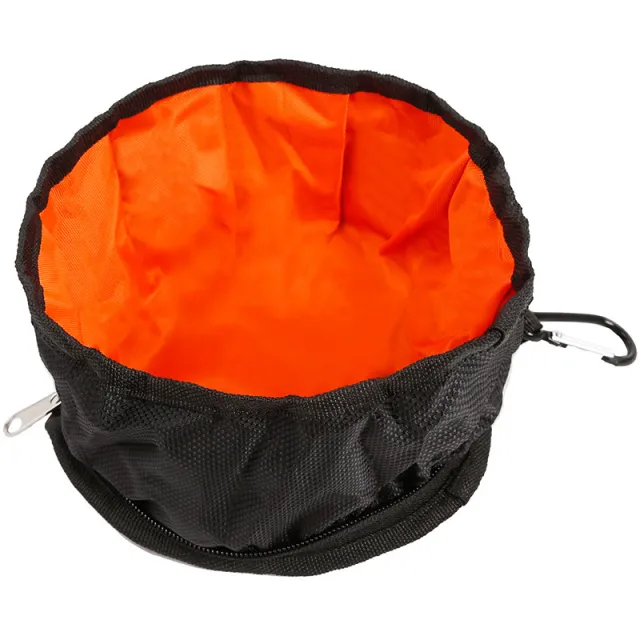 Outdoor Folding Pet Bowl Oxford Waterproof Easy To Clean Black - Shop at LoveMi