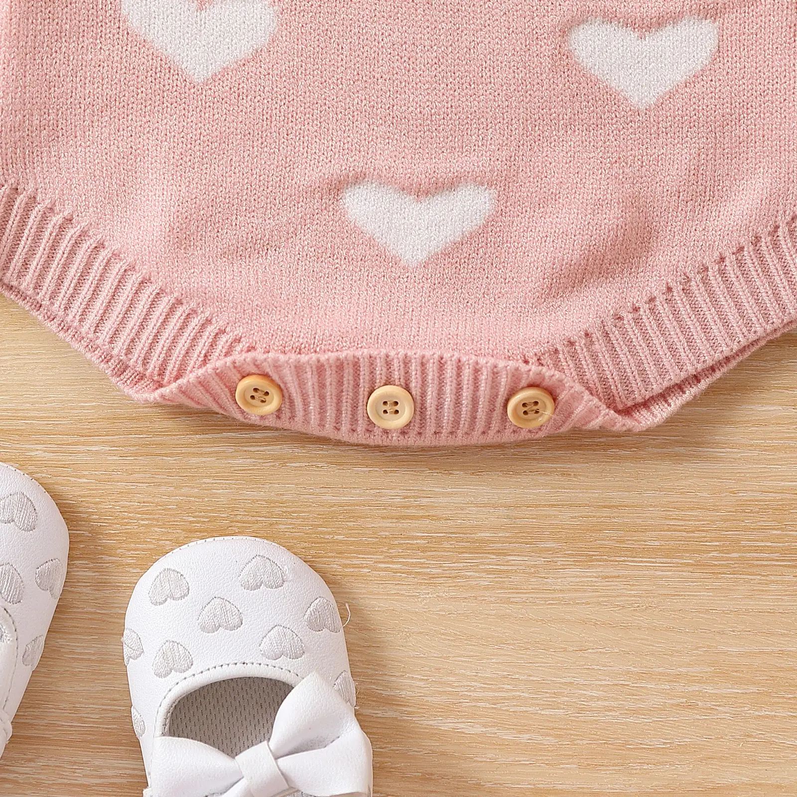 Minimalist Printed Baby Sweater Jumpsuit
