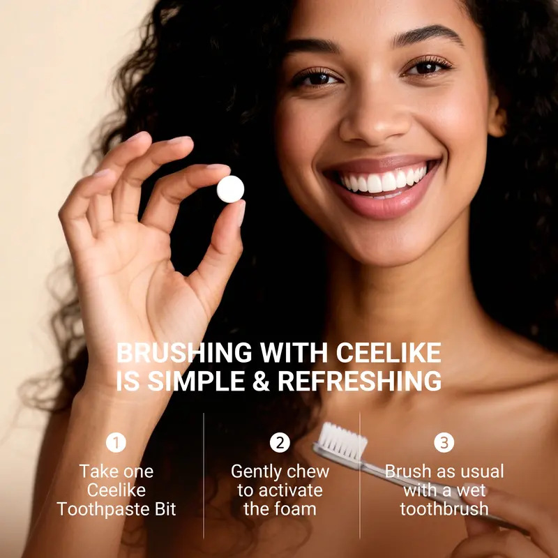 Best-selling Whitening And Yellow-stain-removing Solid Toothpaste Tablets For Long-lasting Fresh Breath - thumbnail