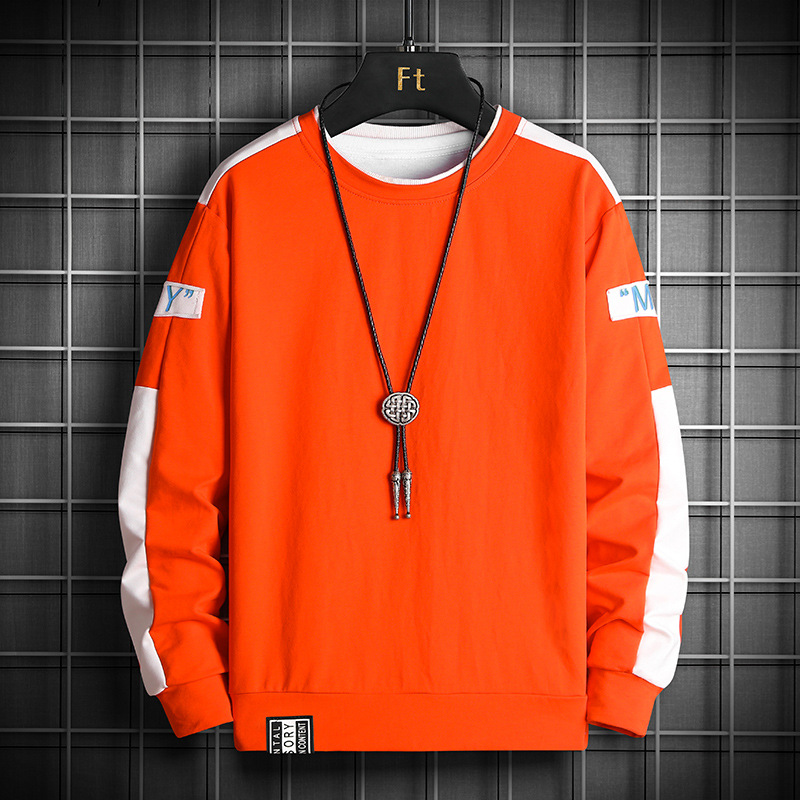 Men's Spring And Autumn Casual Sports Round Neck Sweater - Picture 9 of 11