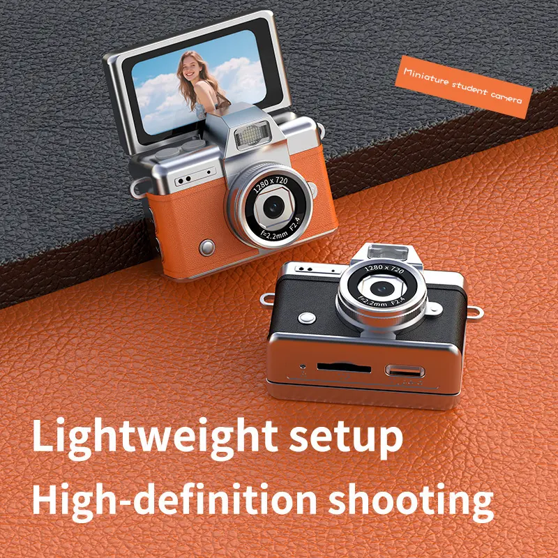 Retro Thumb-flip Screen Compact Camera
