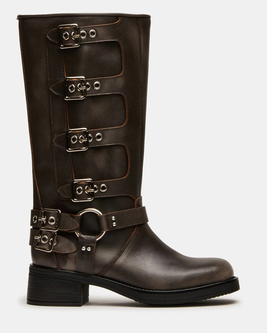 Mid-Calf Biker Boots, picture 2 of 4
