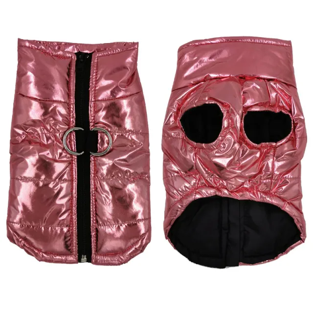 New Pet Vest Vest Glossy Dog Coat Autumn And Winter Dog Clothing Pet Glittering Powder - Shop at LoveMi