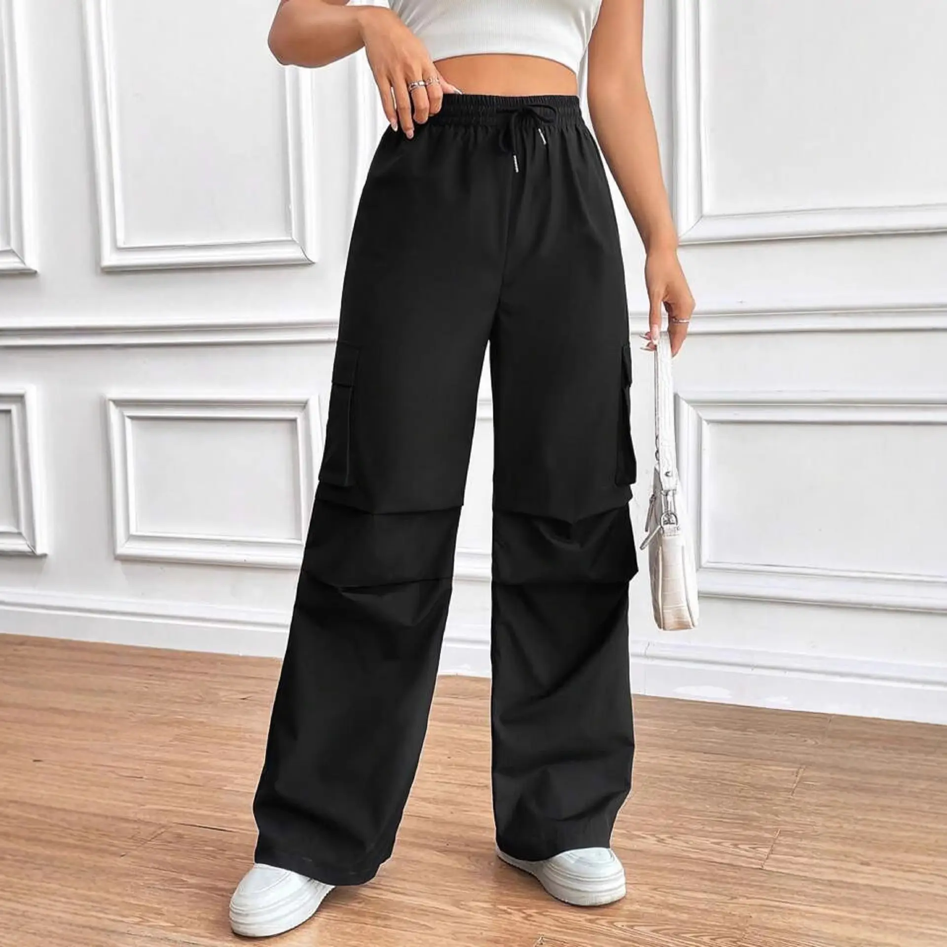 Loose-fitting Casual Workwear-style Commuter Pants For Women