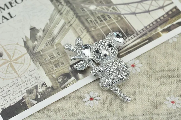 Title 1, Lindo broche de oso koala con diamantes de imit...