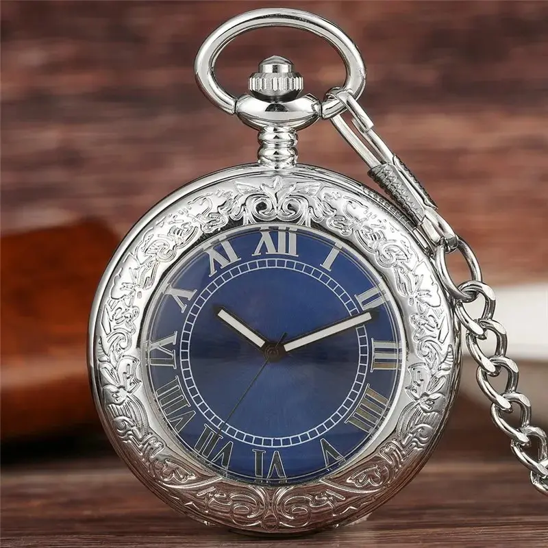 Antique-style Silver Open-lid Magnifying Glass