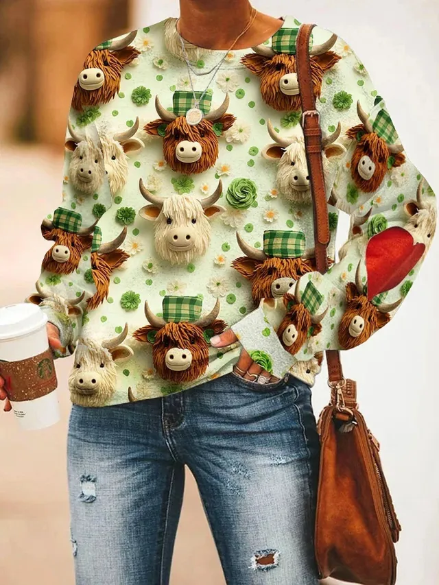 Loose Casual And Comfortable Round Neck Temperament Commute Style Sweater G67Z405 S - Shop at LoveMi