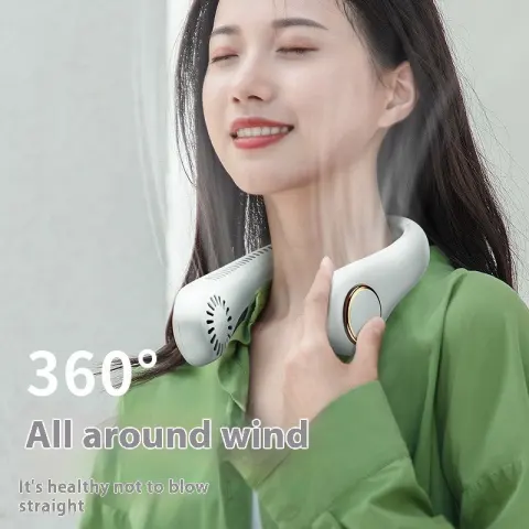 USB Charging for Your Outdoor Sports Neck Hanging Fan