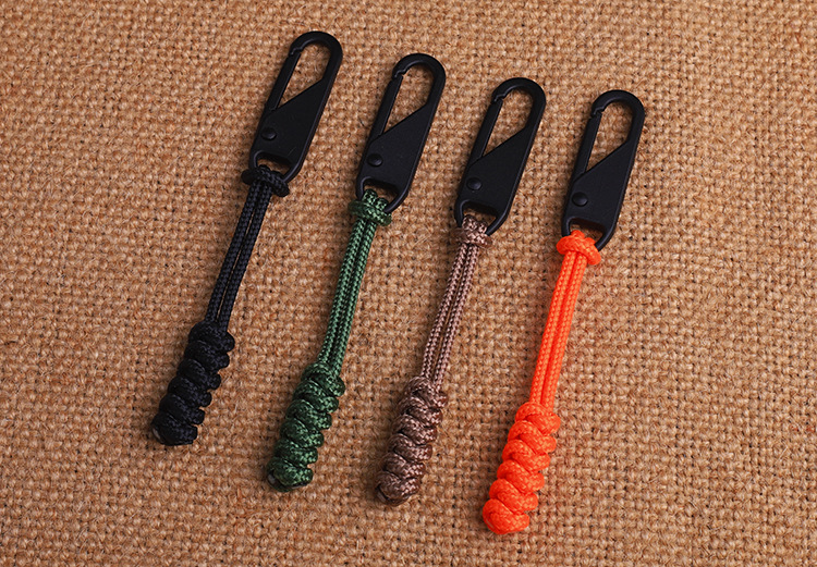 Title 2, Parachute Cord Woven Outdoor Bag Zipper Pull He...